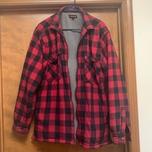 Wolverine zip up lined shirt jacket
